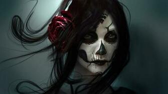Skull Girl Wallpaper HD Cool Walldiskpaper
