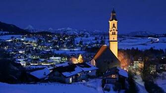 Village In The Alps Germany Wallpaper