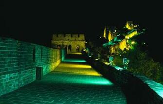 Wallpaper Night Backlight The Great Wall Of China Image For