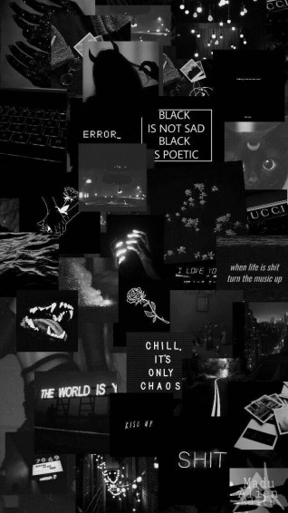 Girls Luv Aesthetic Wallpaper Hitam