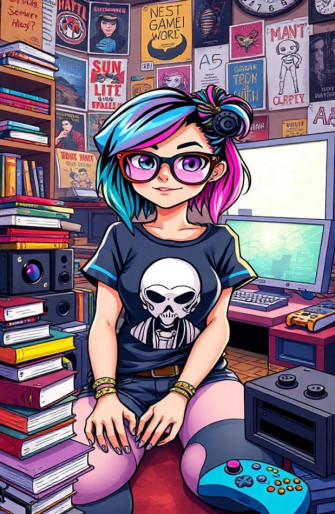 Geek Girl Wallpaper