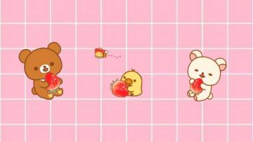 Pink Aesthetic Rilakkuma Desktop Wallpaper Cute