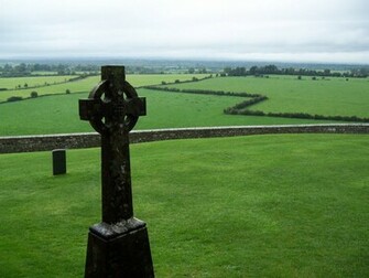Irish Celtic Cross Wallpaper This Was At The