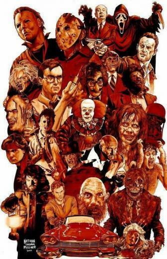 Media And Comics Fan Art Legends Of Horror Nathan Thomas Milliner
