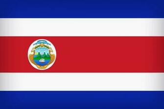Flag Of Costa Rica HD Wallpaper Background Image