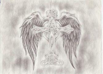Celtic Cross With Wings Wallpaper Image Pictures Becuo