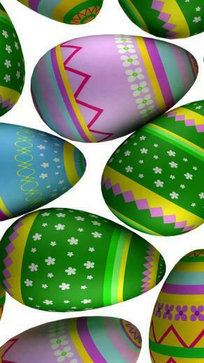 Happy Easter Eggs iPhone HD Wallpaper