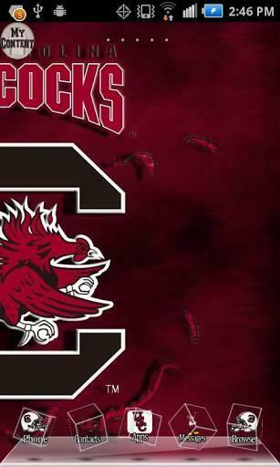 Bigger South Carolina Gamecocks Theme For Android Screenshot