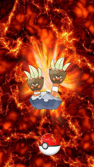 Fire Pokeball Binacle Kametete Egg Wallpaper