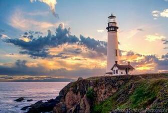 Coast Lighthouse Nature Ocean Phares Semaphore Wallpaper
