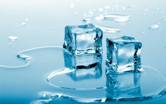 Blue Ice Cubes Desktop Wallpaper