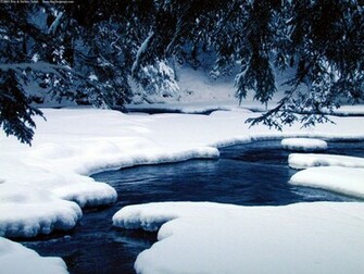 Winter Window Scene Nature Background River Ice Jpg