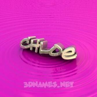 Pre Of Pink Graffiti For Name Chloe