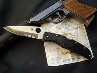 Guns Edge Weapons Knives Spyderco Wallpaper