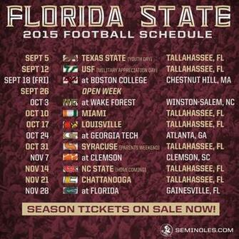 Tallahassee Fl The Florida State Seminoles Will Face Seven