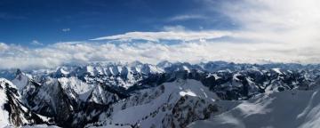 Alps Mountains Dual Monitor Wallpaper HD