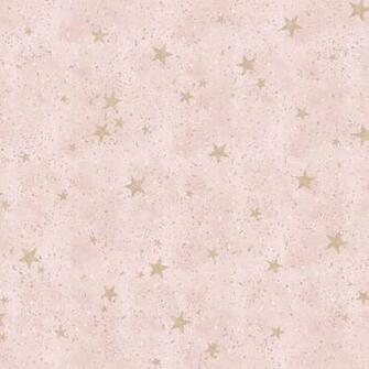 Crown M1492 Metallic Highlighted Wallpaper Starlight Stars Pink