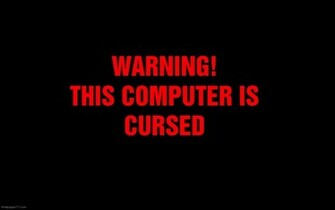 Computer Is Cursed Cute Fun Wallpaper Funny Jpg