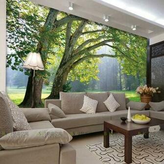 3d Photo Wallpaper Nature Park Tree Murals Bedroom Living Room