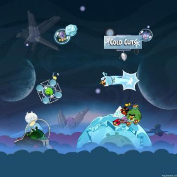 Angry Birds Space Cold Cuts iPad Wallpaper By Sal9