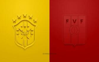 Wallpaper Brazil Vs Venezuela 3d Art Copa America