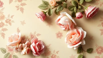 Vintage Rose Wallpaper