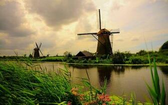 Windmill Farm Mill Wind Power Landscape Rustic