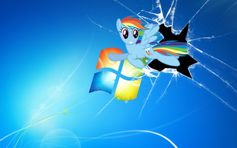 Cracked Screen Wallpaper Windows Rainbowdash