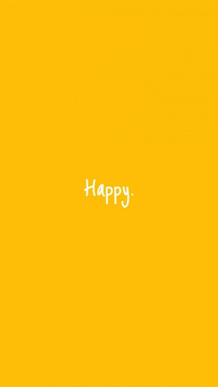 Yellow Aesthetic Phone Happy Wallpaper