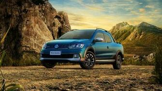 Wallpaper Volkswagen Saveiro Cross Cd Pickup Blue Cars Bikes