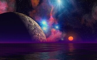 Background Ocean Alien Sunset Background Cool Wallpaper Planets Scifi