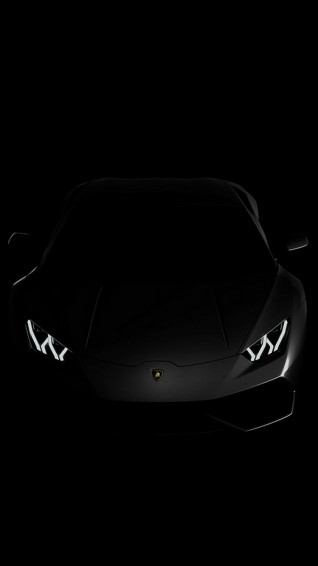 Lamborghini Huracan Lp Black Dark iPhone Wallpaper
