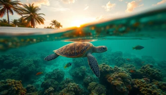 Beach Turtle Wallpaper