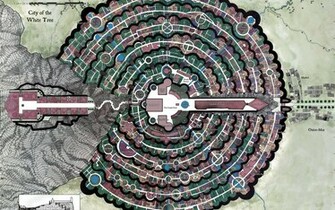 Cityscapes Minas Tirith The Lord Of Rings Maps Gondor Wallpaper