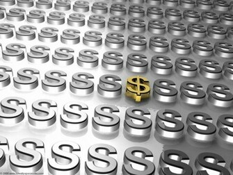 Gold Dollar Sign Wallpaper In Screen Resolution