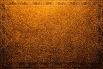 Soft Yellow Fabric Background With Ancient Greek Design PhotoHDx