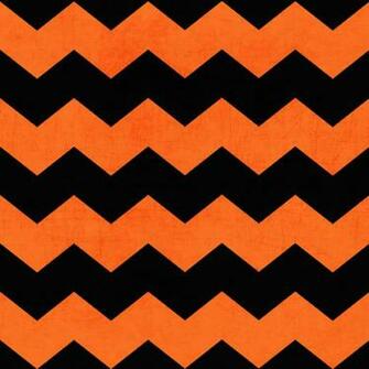 Orange Black Chevron