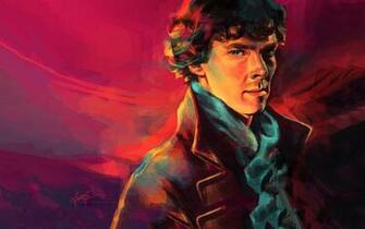 Paintings Men Bbc Sherlock Holmes Artwork Benedict Cumberbatch