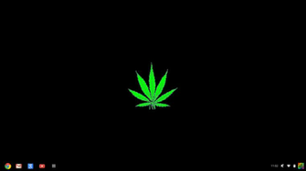 It S Black With A Green Pot Leaf In The Center My Journal Background