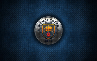 Manchester City 4k Grunge Metal Grate Wallpaper