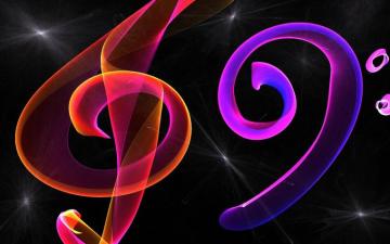My Desktop Wallpaper Music Notes Background Neon Background