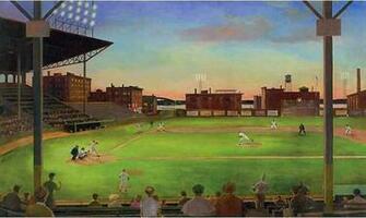 Baseball Field Wallpaper Mural Wall Murals And