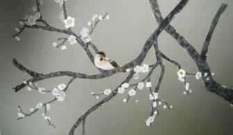 Wallpaper Silk Chinese Hand Painted