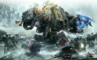 40k Space Wolf Dreadnaught Wallpaper