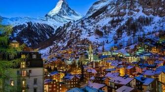 Zermatt Valley Switzerland HD Wallpaper Wallpaperfx