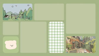 Green Desktop Wallpaper Organizer