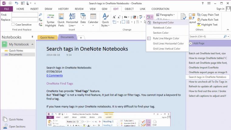 Batch Change Onenote S Background Color Office