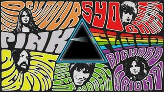 Classic Rock Band Logos Collage Psychedelic