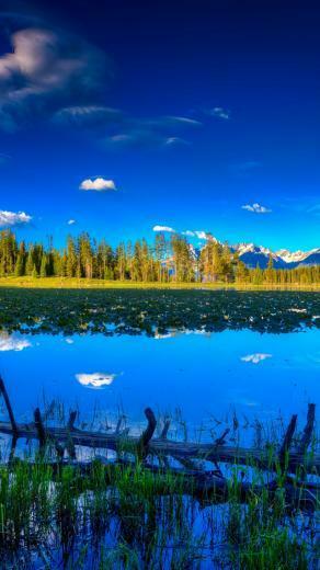 Blue Landscape iPhone 5s Wallpaper iPad