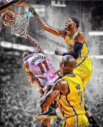Paul George Dunk Wallpaper Du